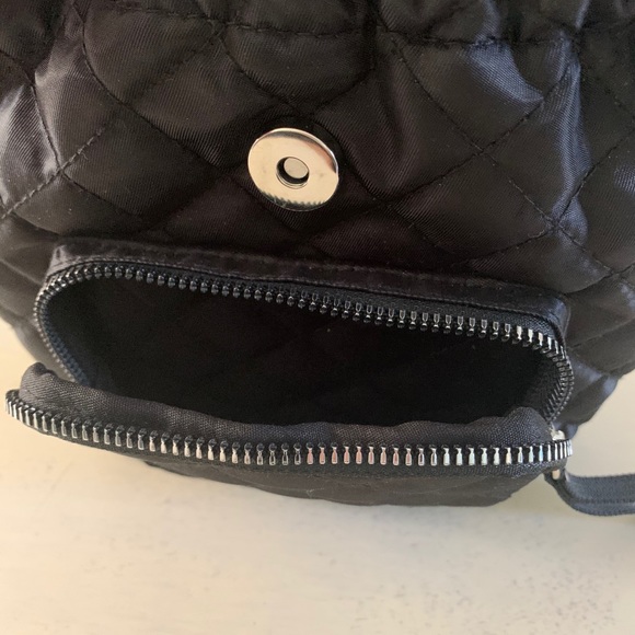 Bags Nwot Small Black Quilted Backpack Poshmark